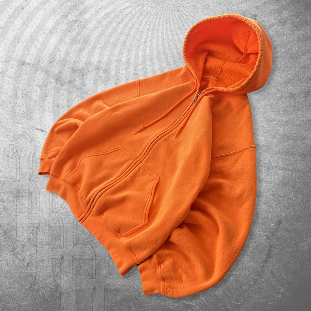 Safety Orange Hooded Jacket 1990s (M)