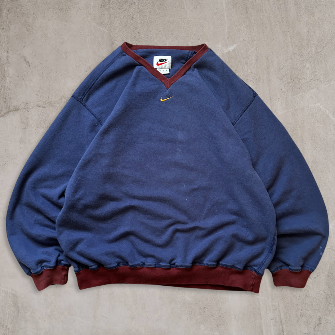 Blue Nike Center Swoosh Sweatshirt 1990s (M) – Vain Society