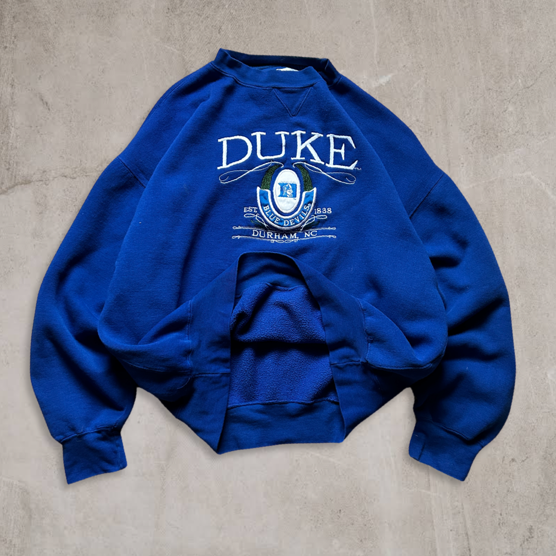 Royal Blue Duke Sweatshirt 1990s (L)