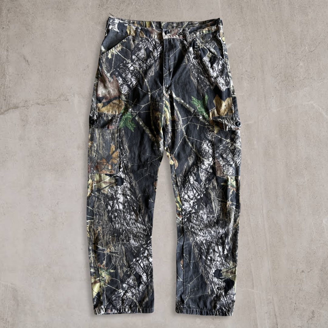 Dark Camo Cargo Pants 1990s (34x31)