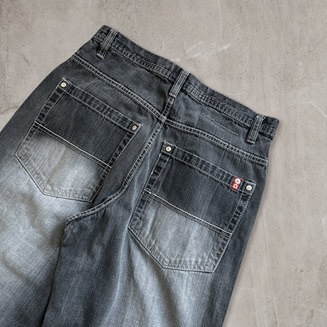 Faded Black Southpole Jeans Y2K 2000s (32x32)