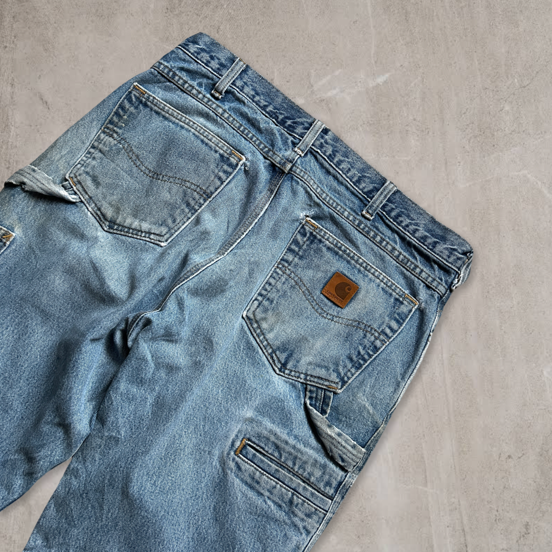 Faded Carhartt Denim Carpenter Jeans 2000s (34x32)
