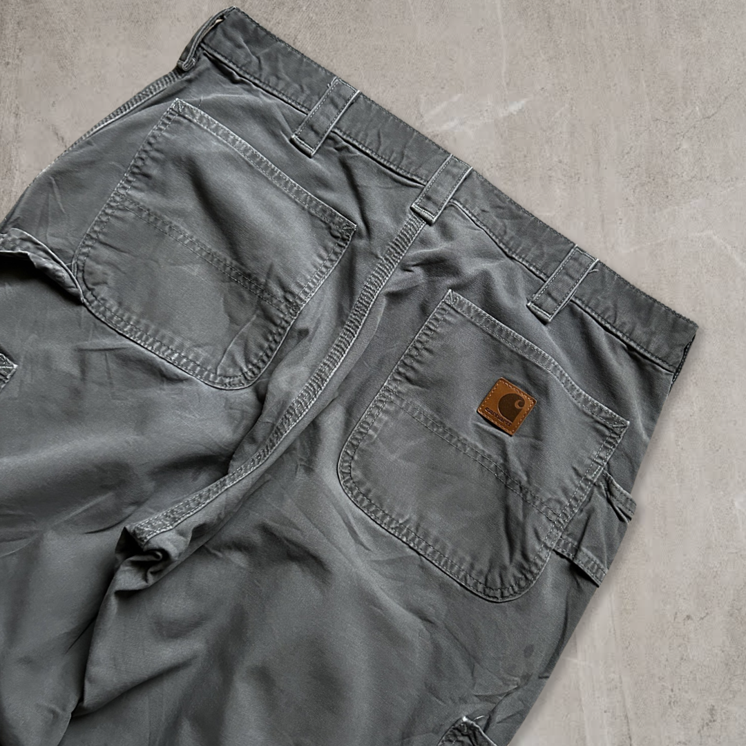 Grey Carhartt Carpenter Pants 2000s (36x32)