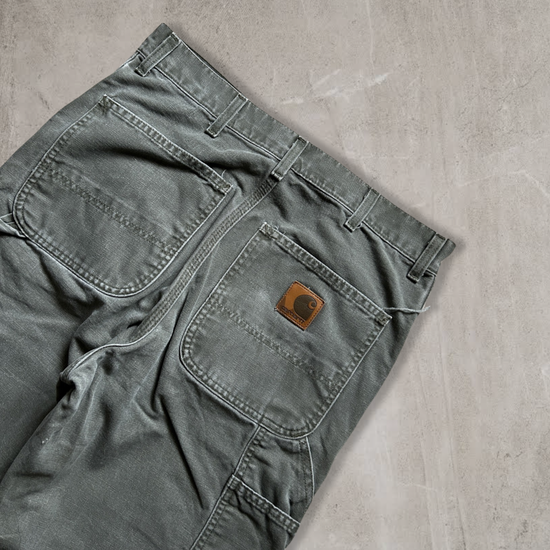 Olive Green Carhartt Carpenter Pants 2000s (32x32)