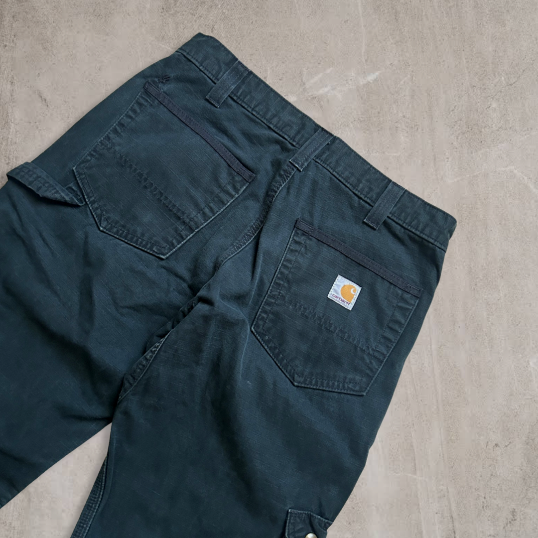 Black Carhartt Double Knee Cargo Pants 2000s (32x32)