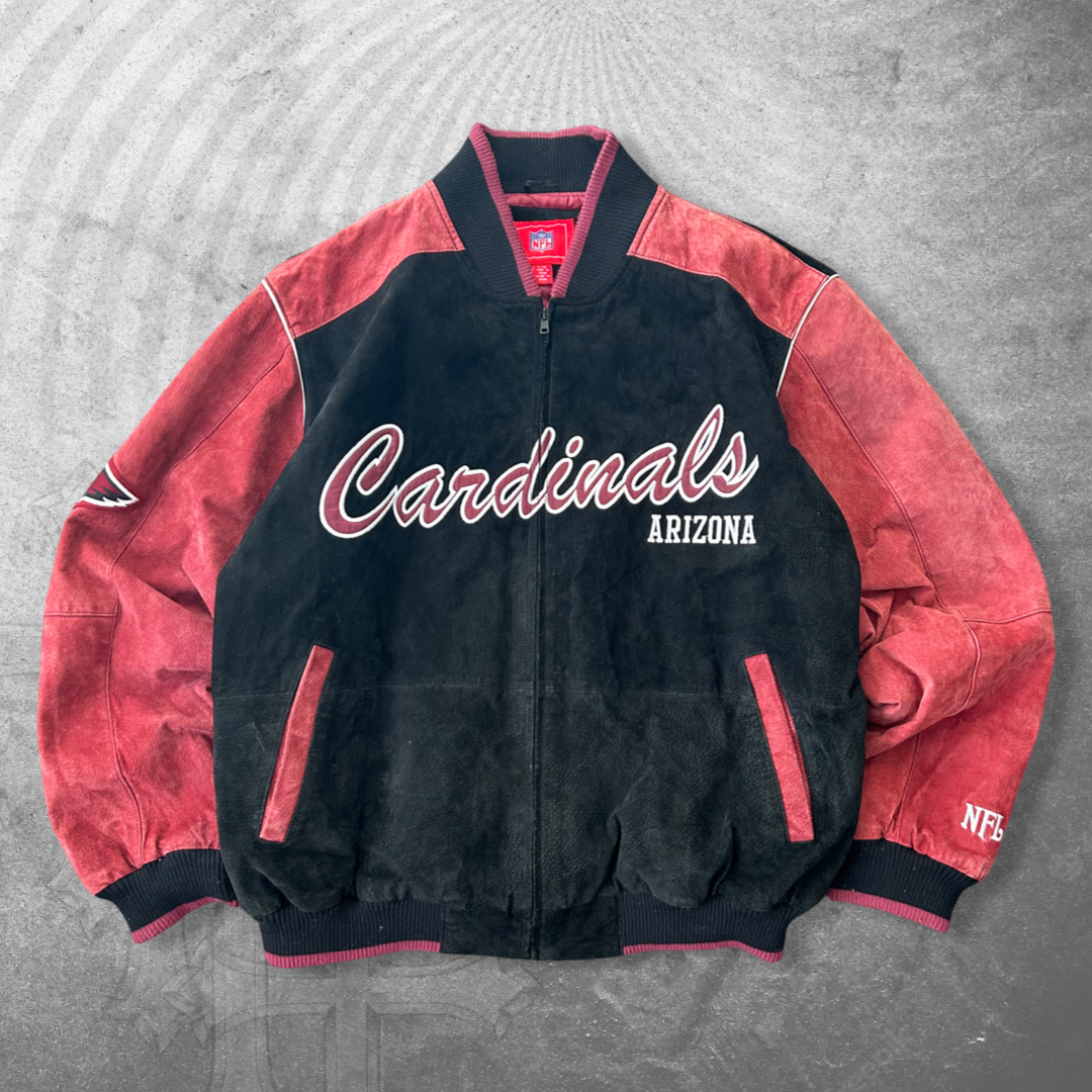 Black/Red Arizona Cardinals Varsity Jacket 1990s (XL)