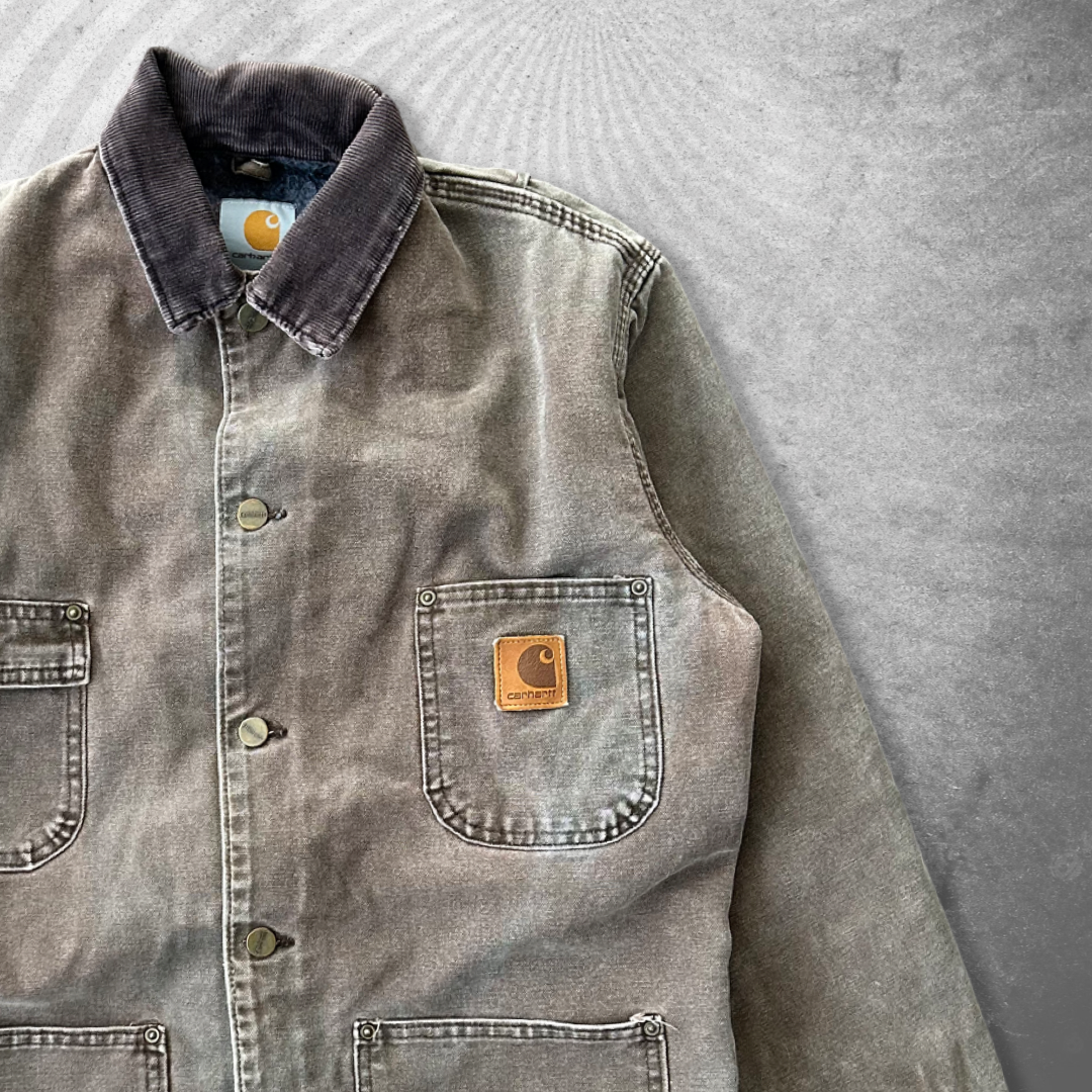 Faded Brown Carhartt Chore Coat 1990s (M/L)