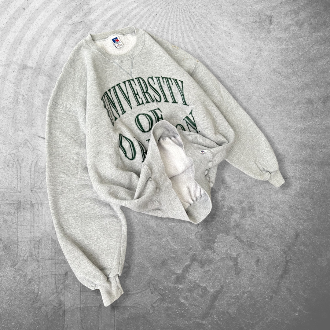 Grey Russell University Of Oregon Sweatshirt 1990s (XL)
