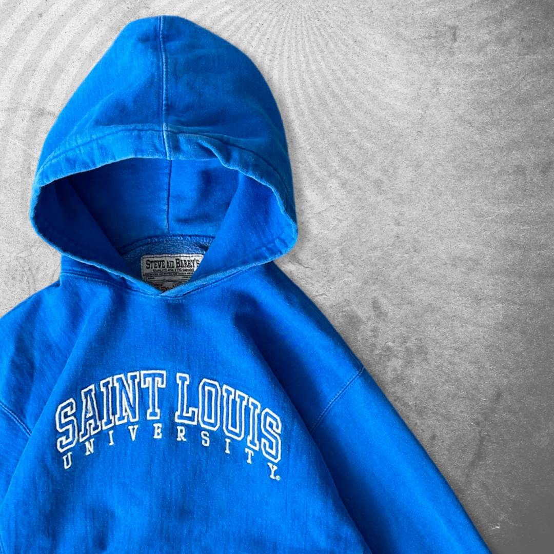 Blue Saint Louis University Hoodie 1990s (S)