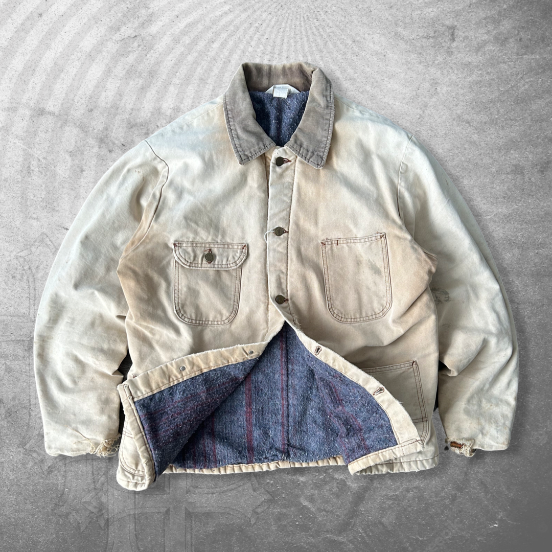 Faded Sandstone Work Chore Coat 1990s (L)
