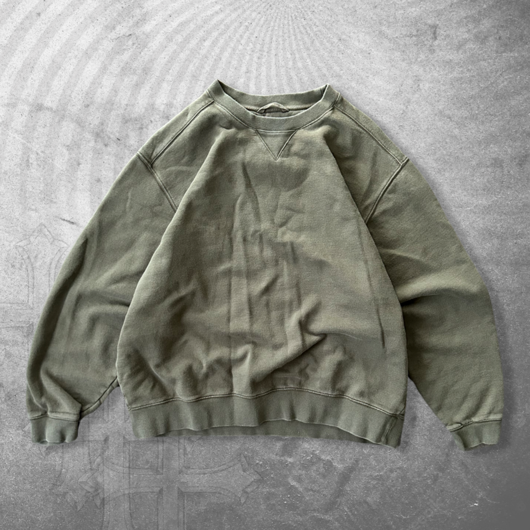 Olive Green LL Bean Sweatshirt 2000s (XL)