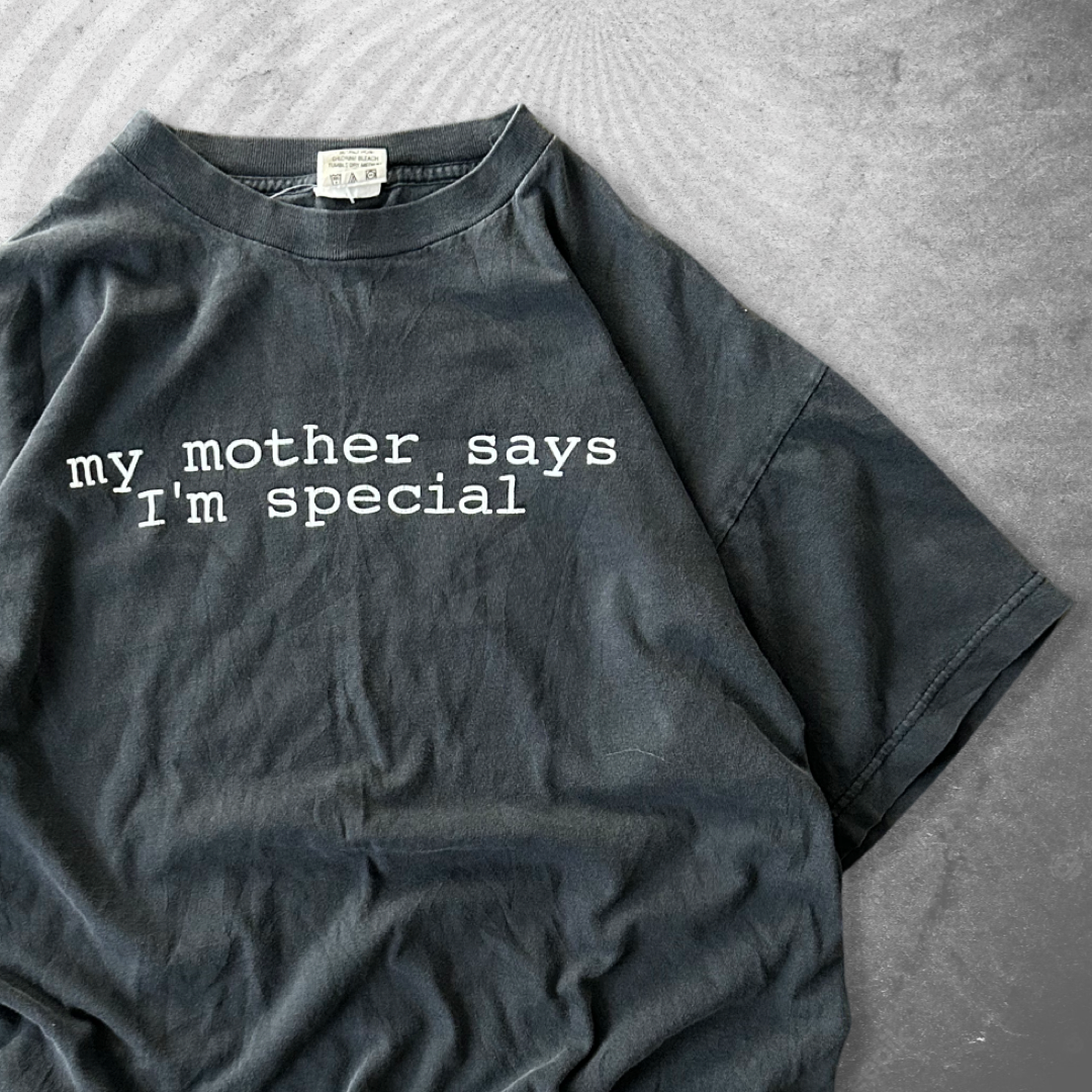 Faded Black My Mother Says I’m Special Shirt 1990 (M)