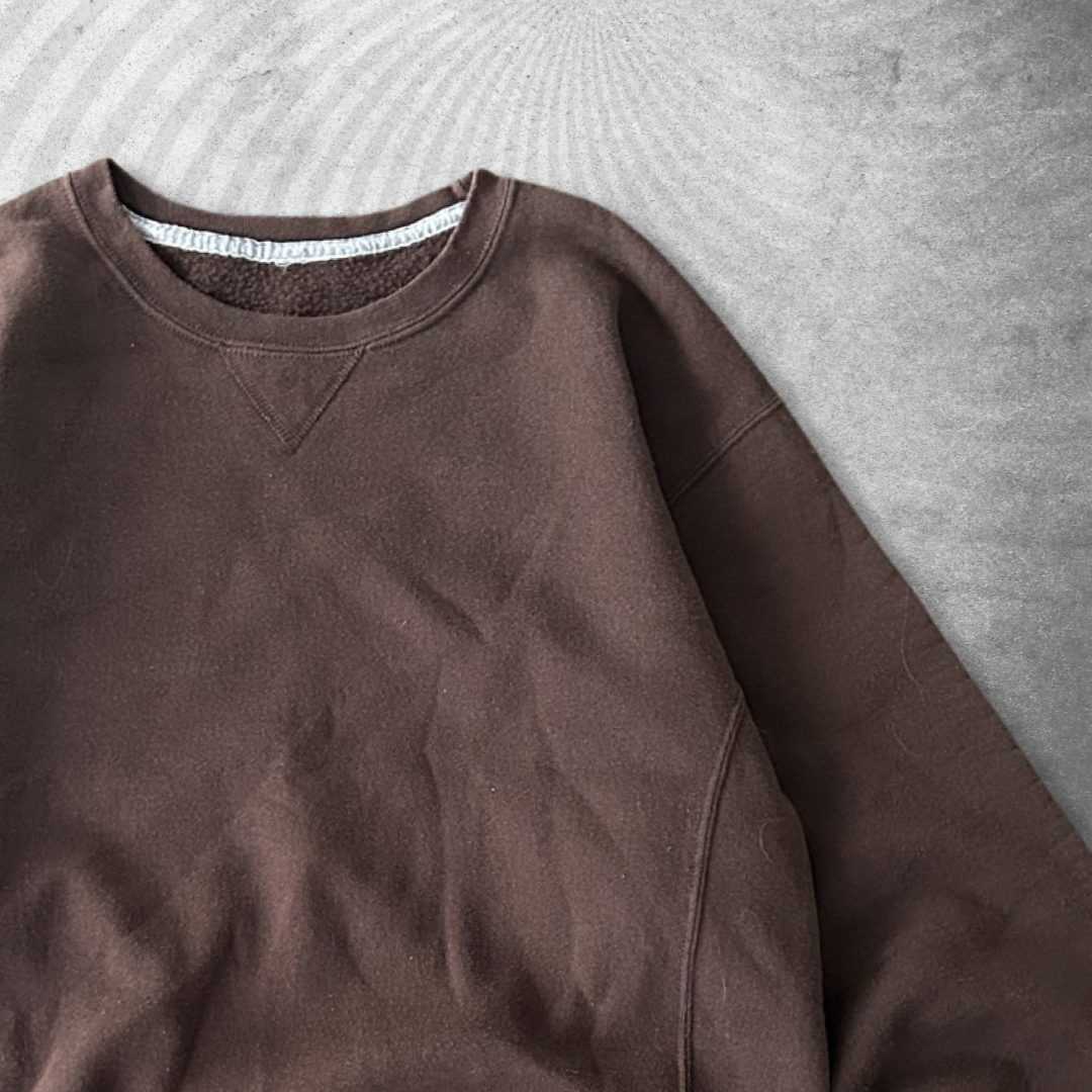 Mocha Brown Russell Sweatshirt 1990s (M/L)