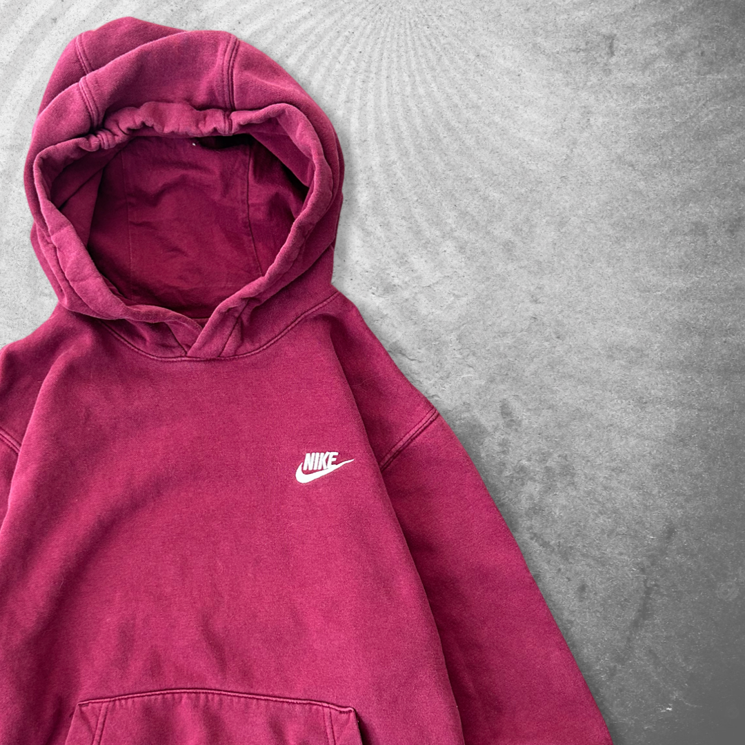 Maroon Nike Hoodie 2000s (S)
