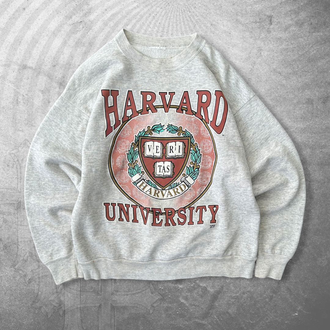 Grey Harvard University Sweatshirt 1990s (S)