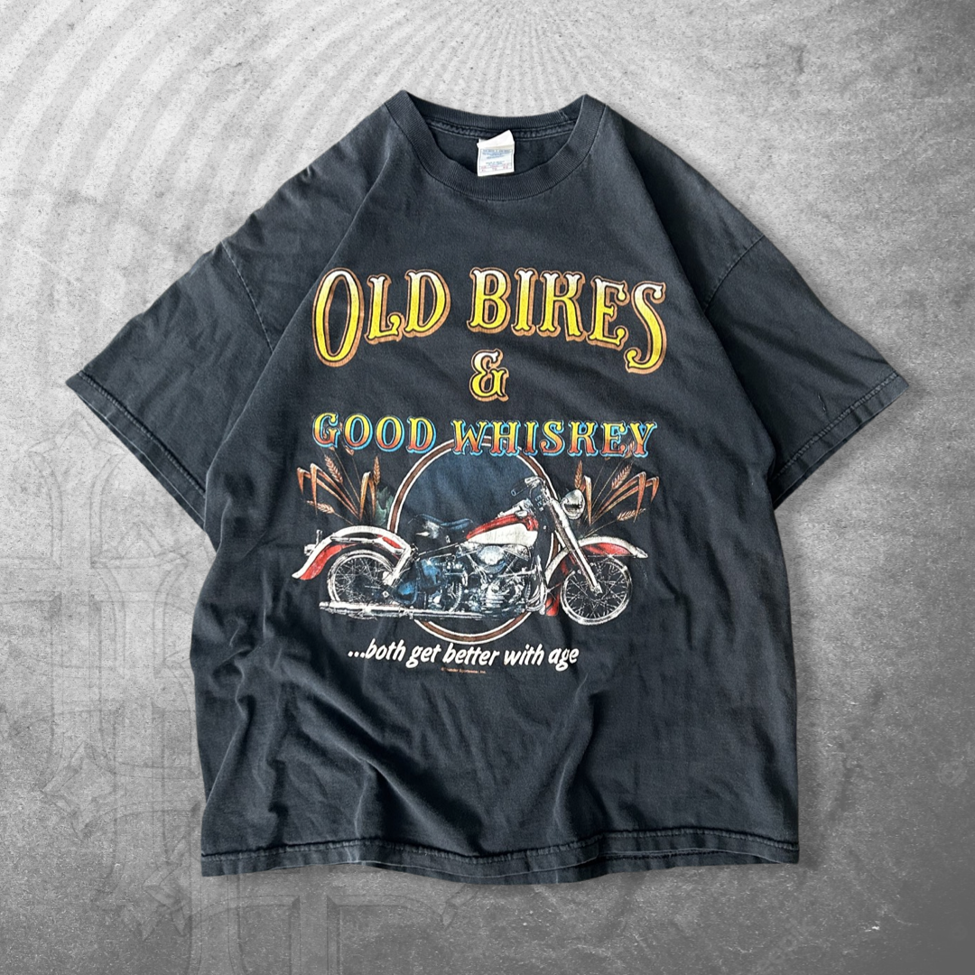 Black Bikes & Whiskey Shirt 1990s (L)