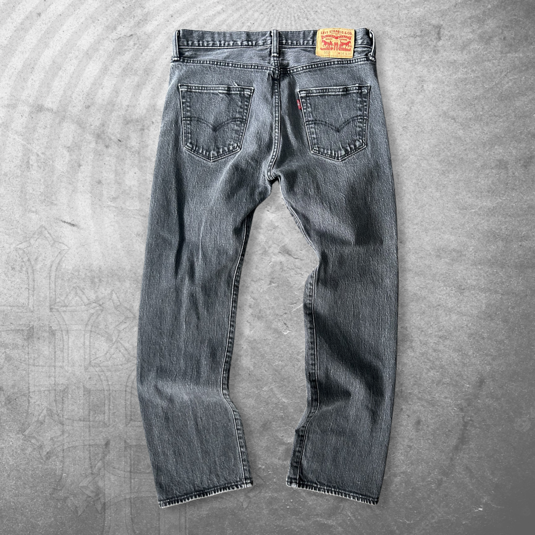 Faded Black Levi’s 501xx Jeans 2000s (34x30)