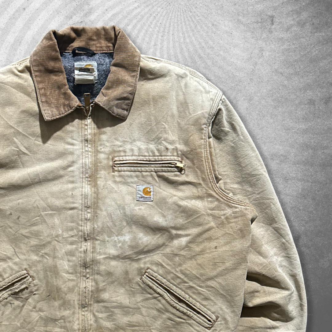 Faded Sandstone Carhartt Detroit Jacket 1990s (L)