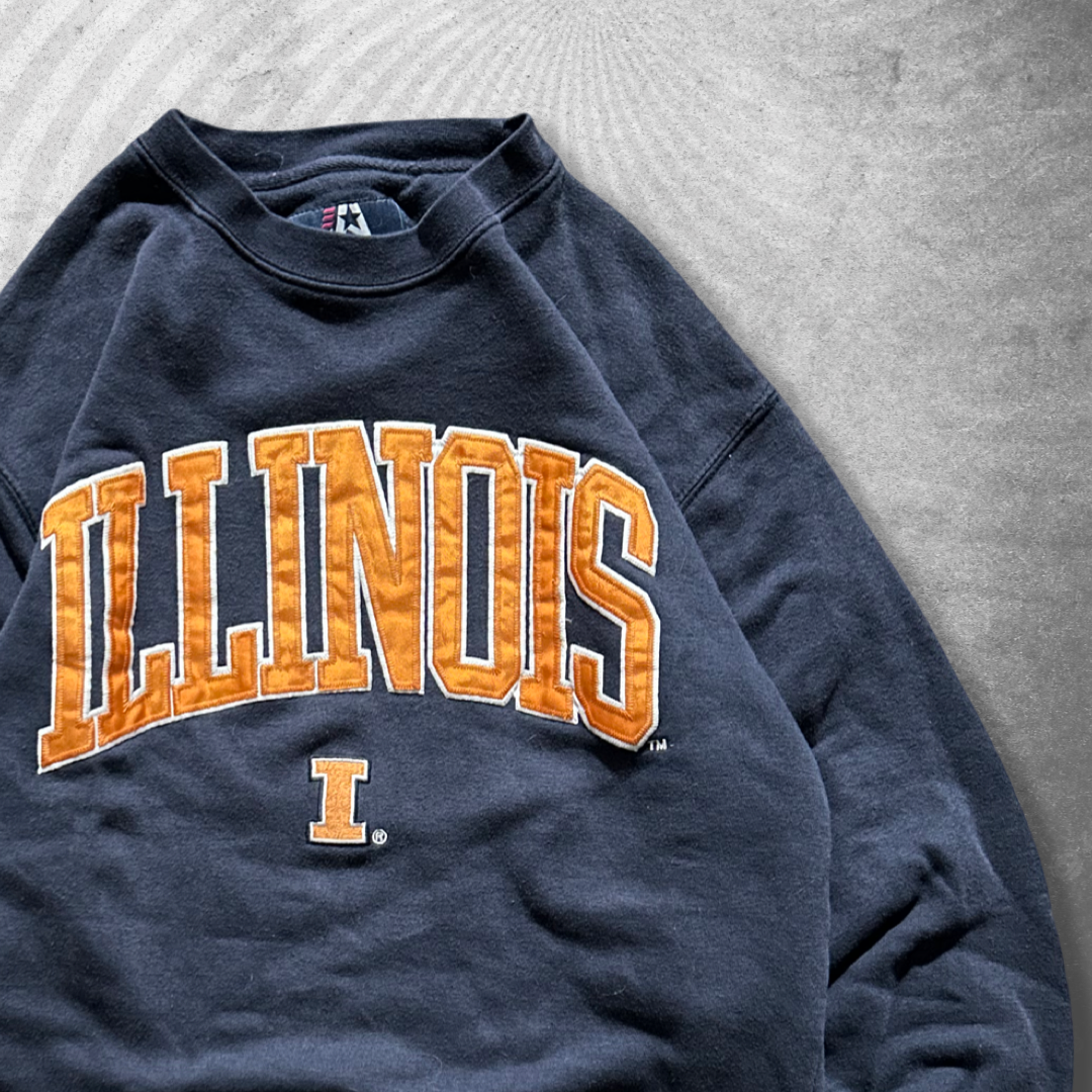 Navy Illinois Sweatshirt 2000s (M)