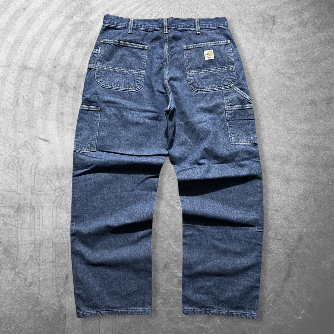 Dark Wash Carhartt Carpenter Jeans 2000s (36x30)