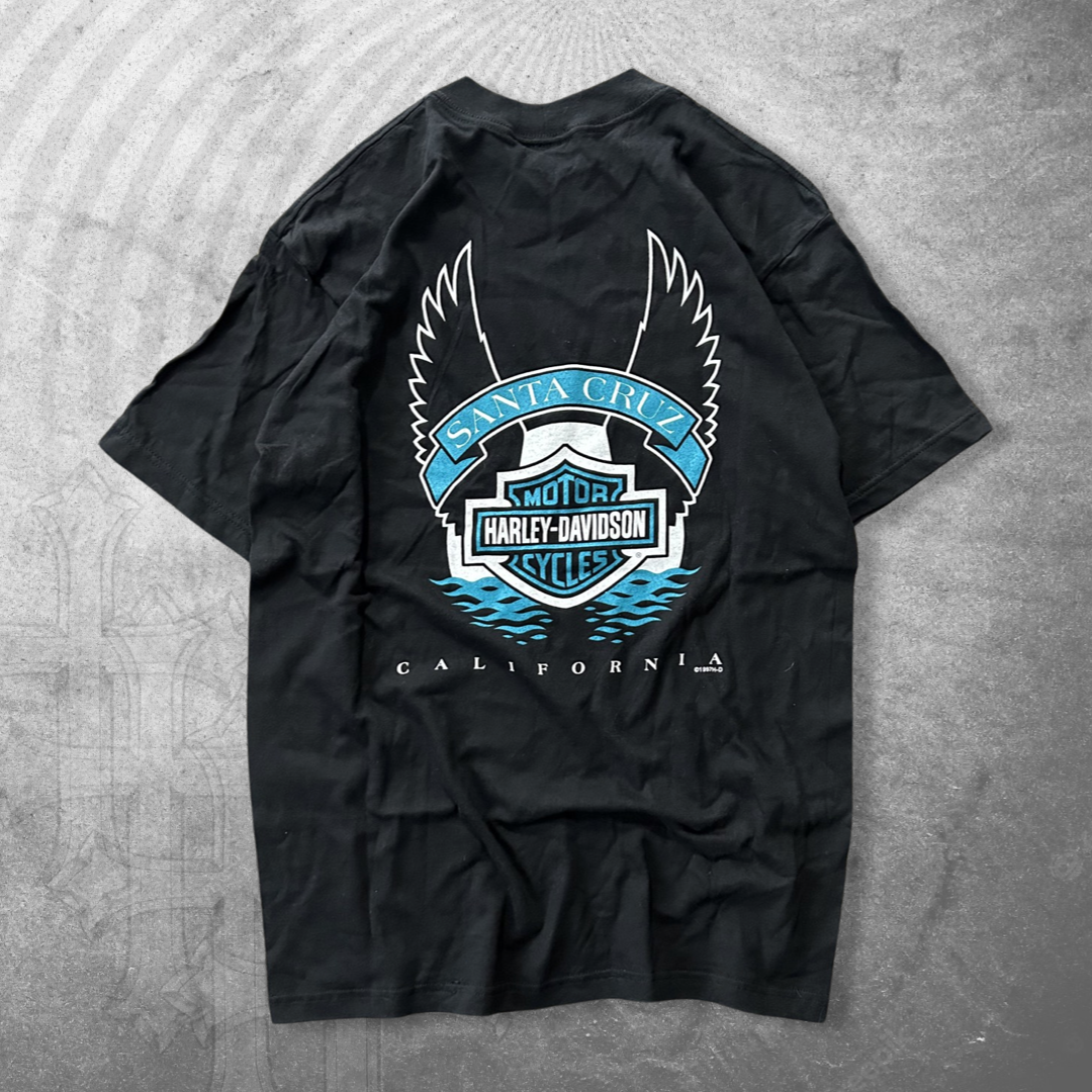 Black Harley Eagle Shirt 1997 (M)