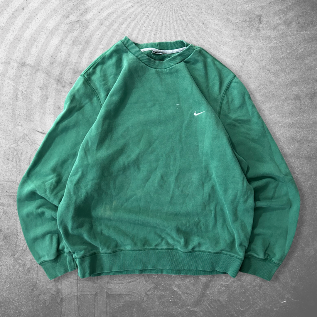 Emerald Green Nike Sweatshirt 2000s (L)