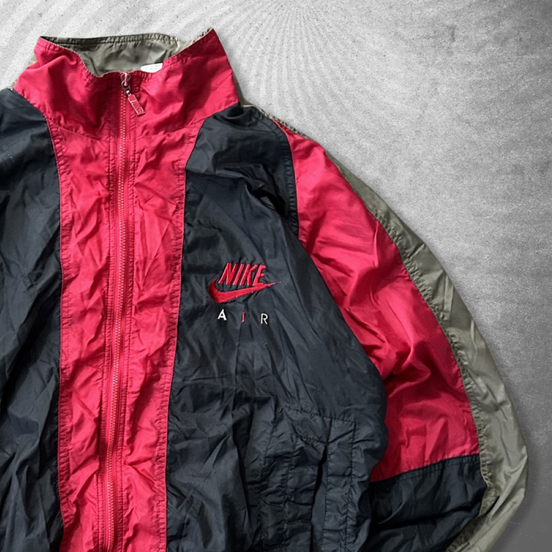 Red/Black Nike Air Windbreaker Jacket 1990s (M)