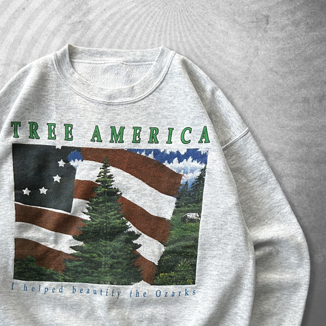 Grey Tree America Sweatshirt 1990s (M)