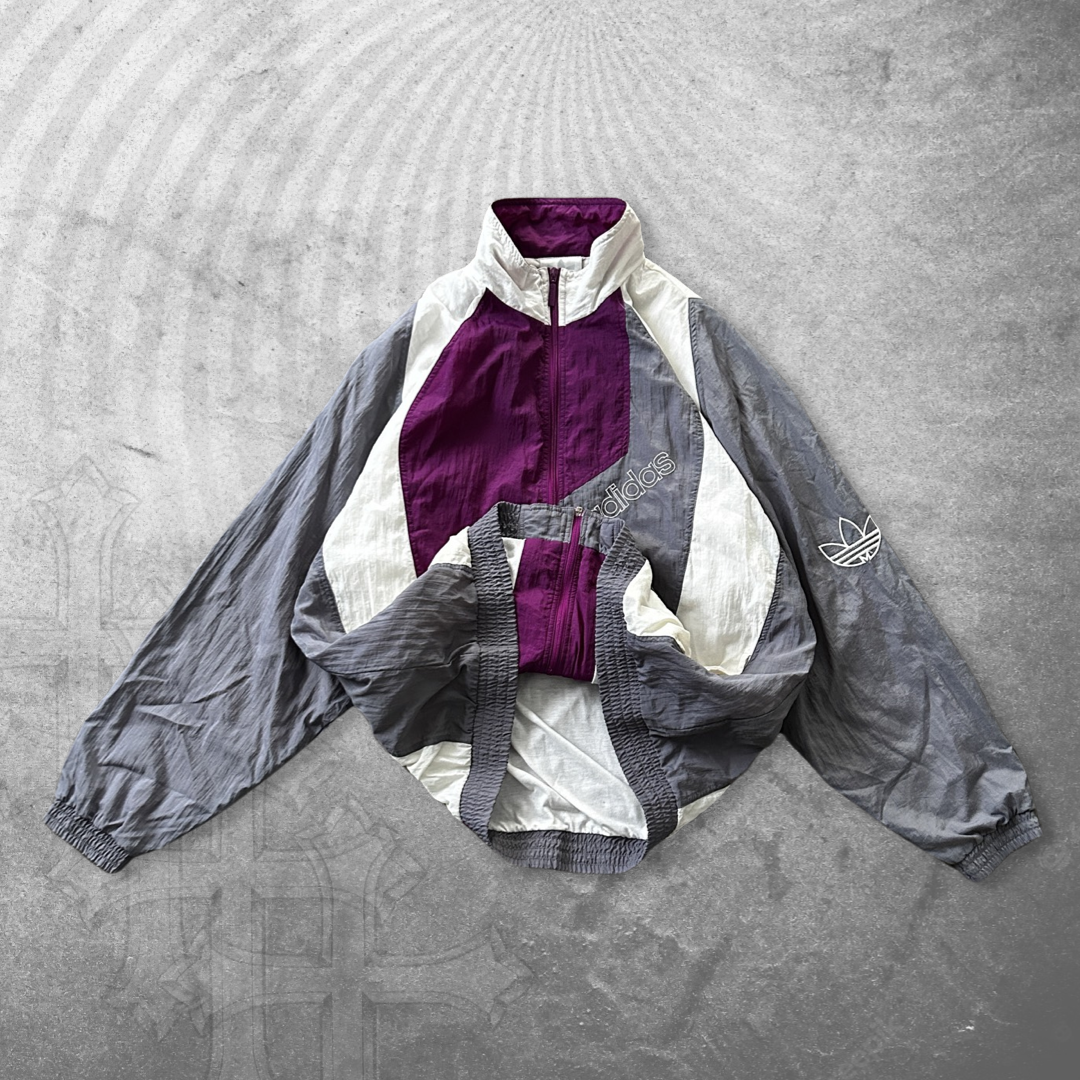 Multicolor Adidas Jacket 1990s (XL)