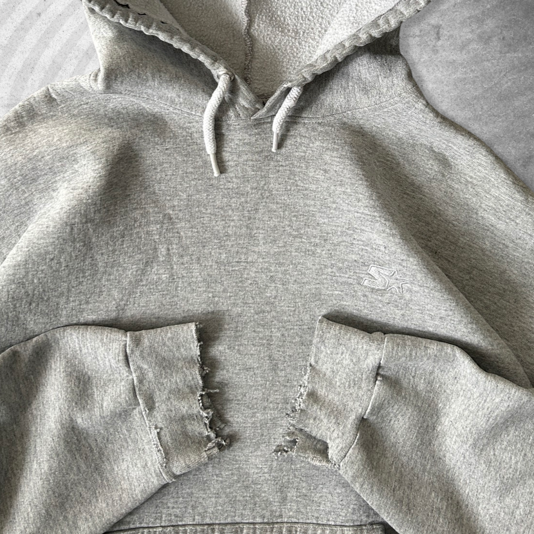 Boxy Grey Starter Hoodie 1990s (XL)