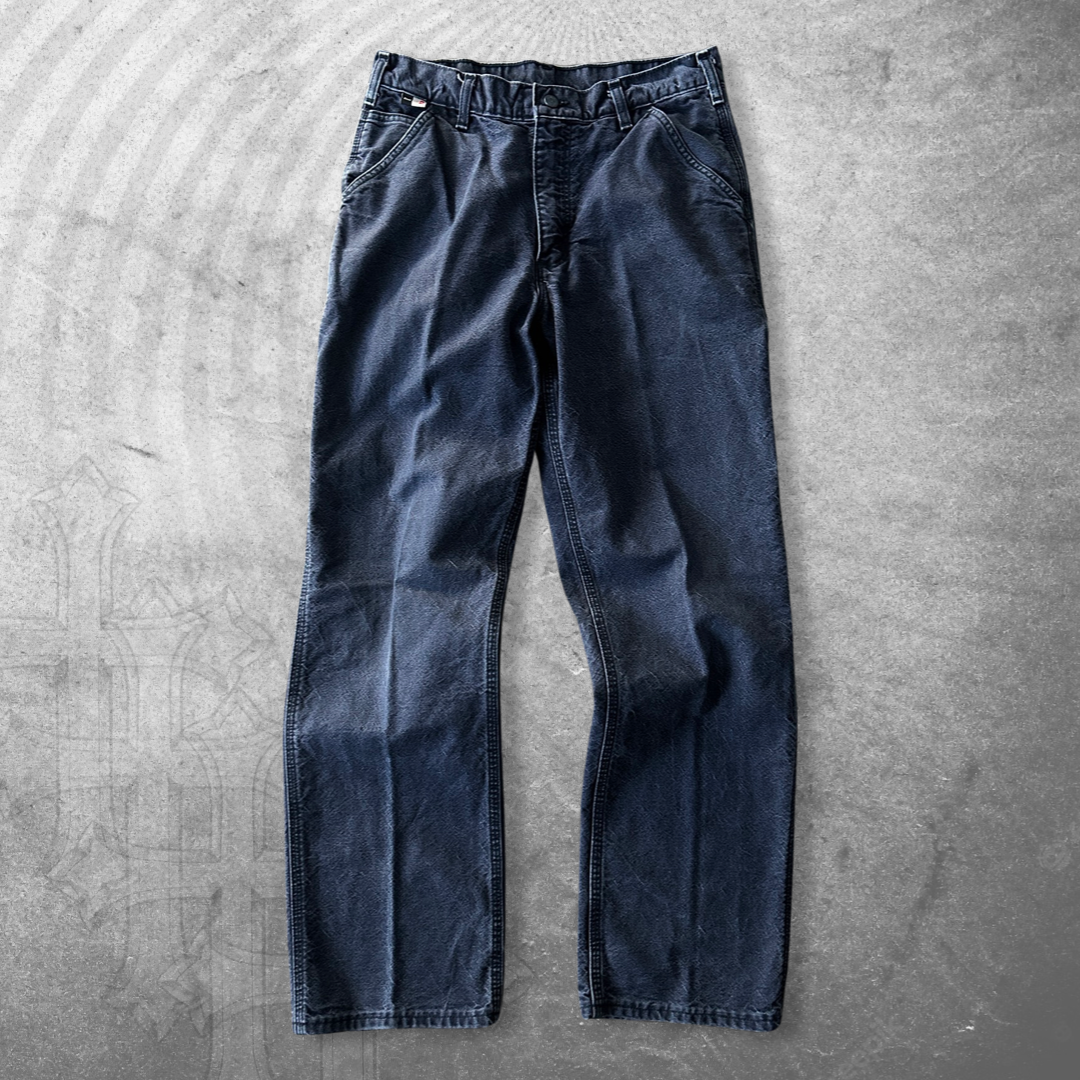 Faded Navy Carhartt Carpenter Pants (31x32)