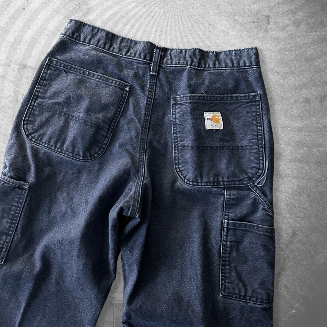Faded Navy Carhartt Carpenter Pants (31x32)