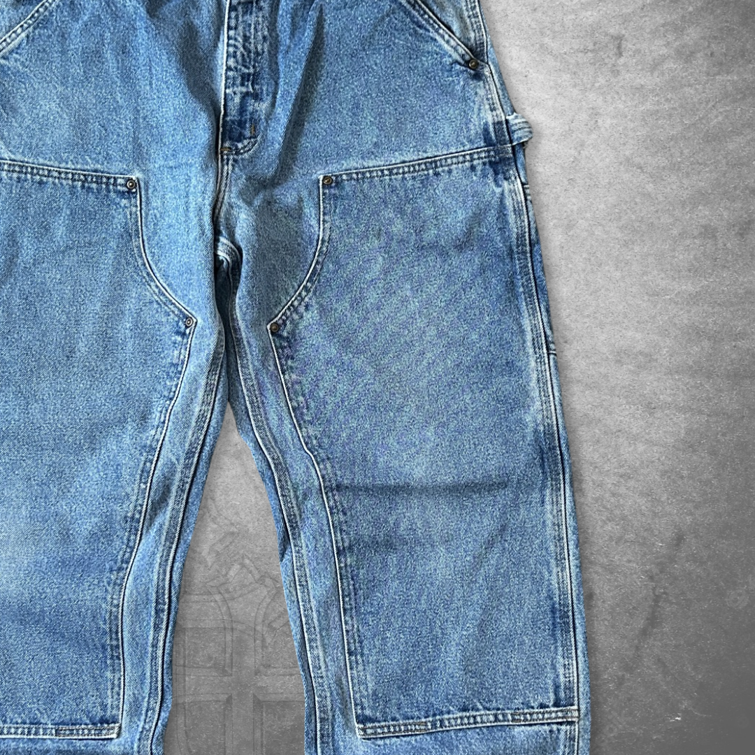Faded Carhartt Double Knee Jeans 1990s (34x32)