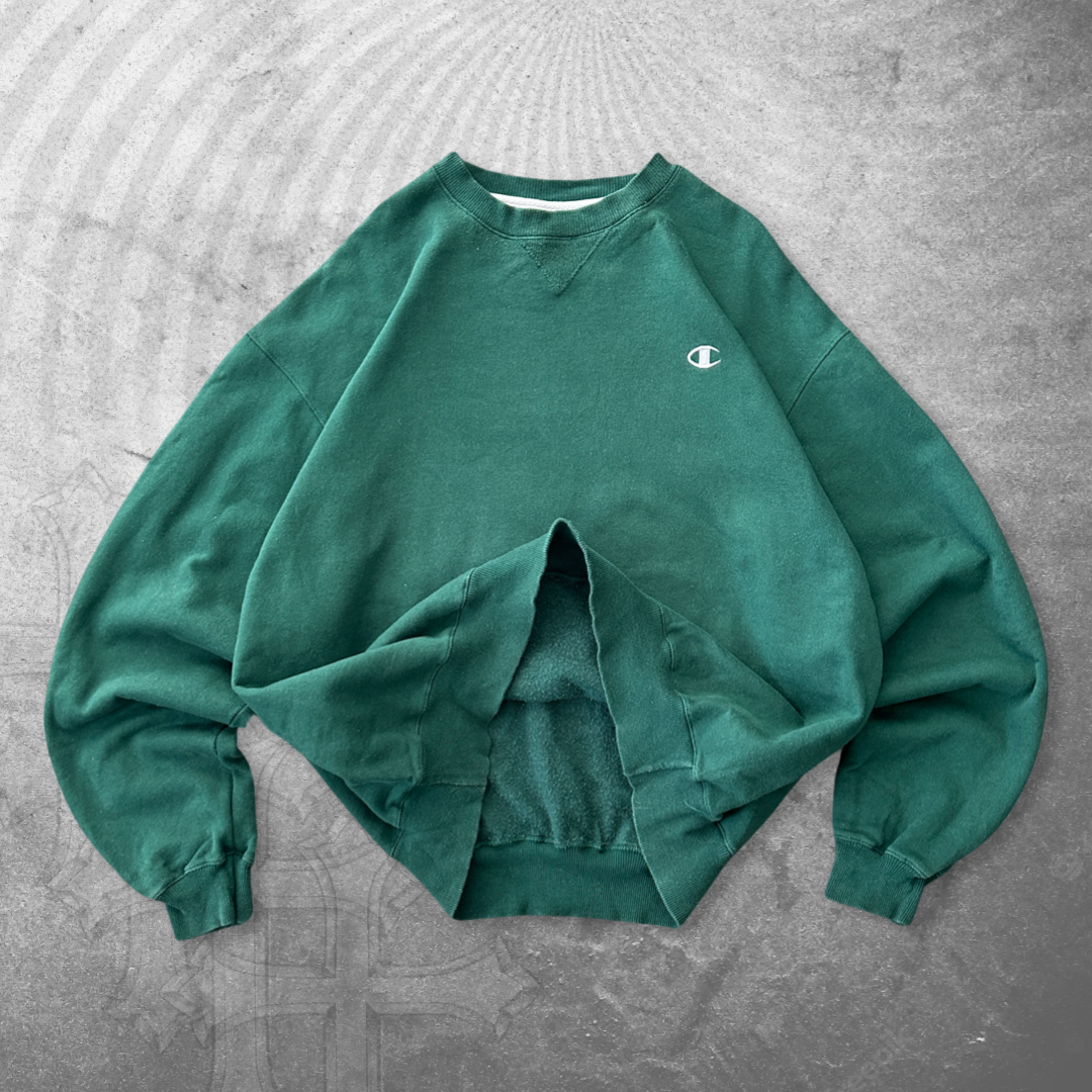 Forrest Green Champion Sweatshirt 2000s (L)