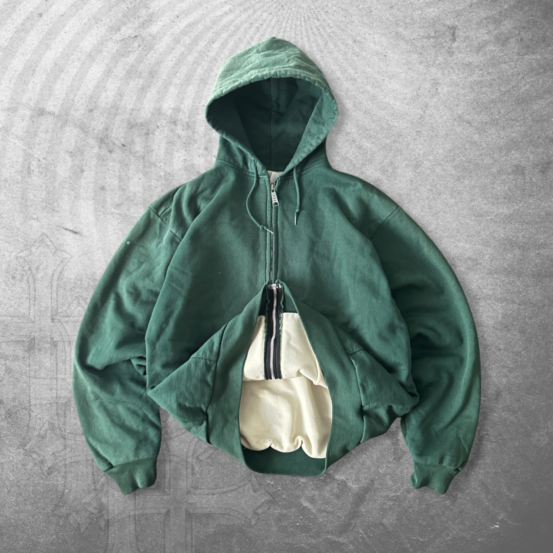 Forrest Green Carhartt Thermal Hooded Jacket 1990s (XL)