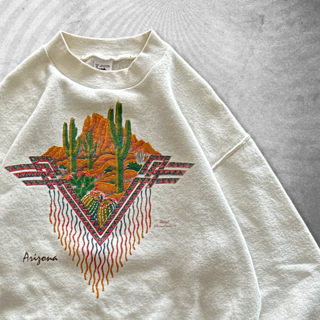 Bone White Arizona Sweatshirt 1995 (S/M)