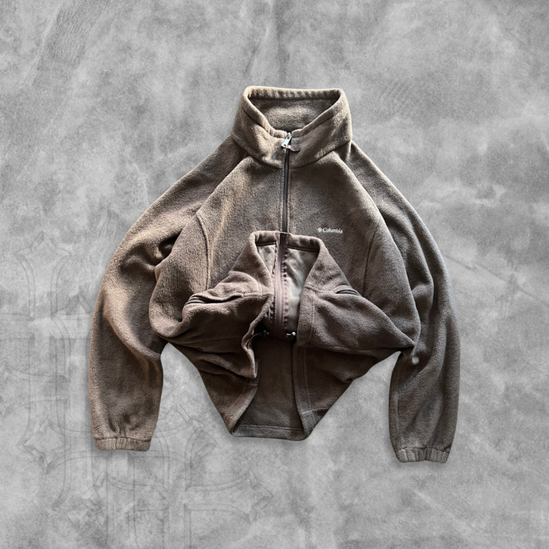 Light Brown Columbia Fleece Jacket 2000s (L)