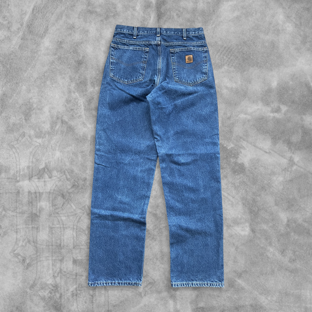 Denim Carhartt Flannel Lined Jeans 1990s (32x33)