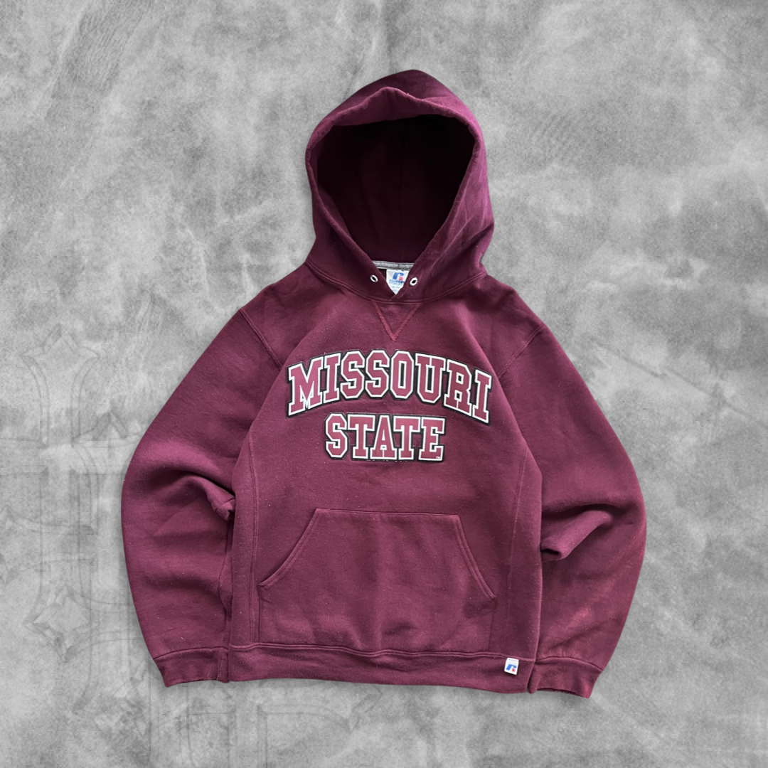 Maroon Missouri State Russell Hoodie 2000s (S)