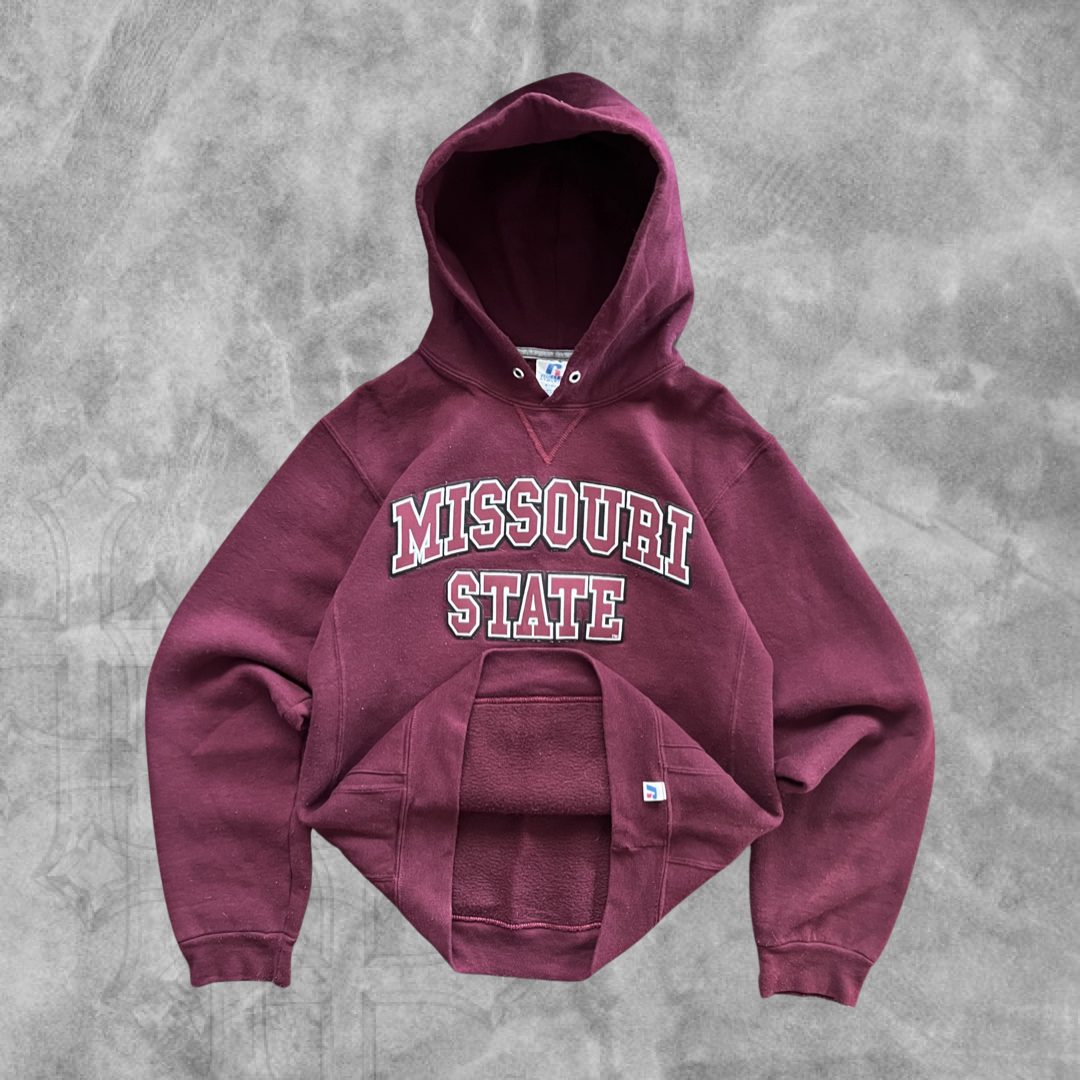 Maroon Missouri State Russell Hoodie 2000s (S)