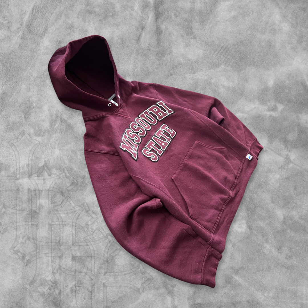 Maroon Missouri State Russell Hoodie 2000s (S)
