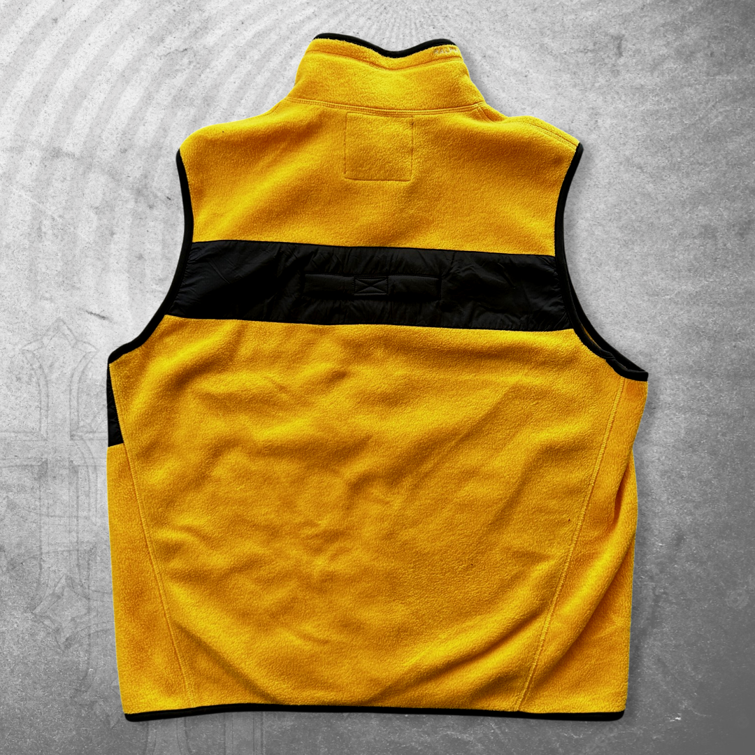 Yellow/Black Polo Fleece Vest 1990s (L)