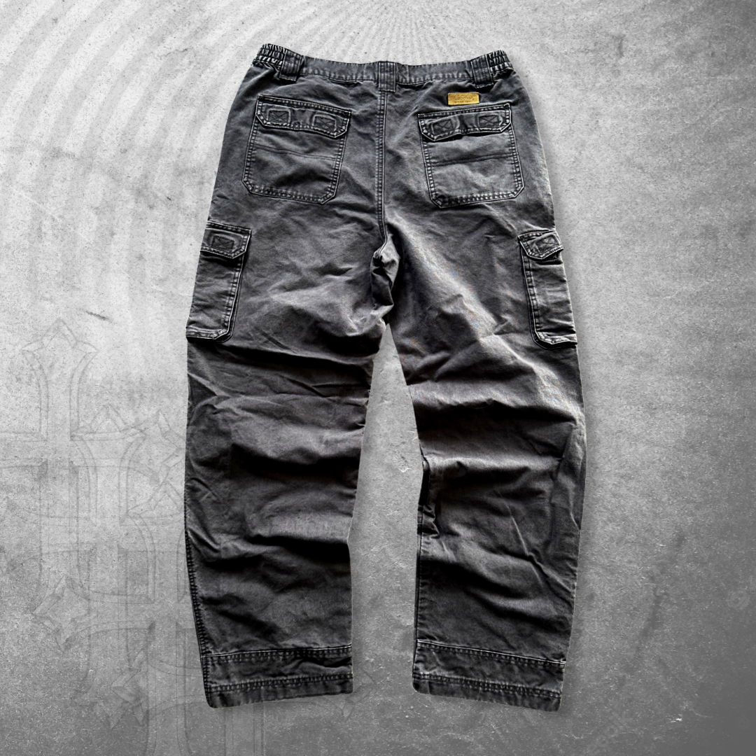 Grey Double Knee Cargo Pants 1990s (34x31)