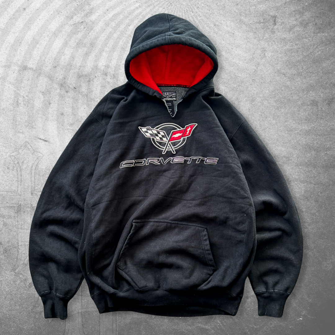 Black Corvette Hoodie 1990s (L/XL)