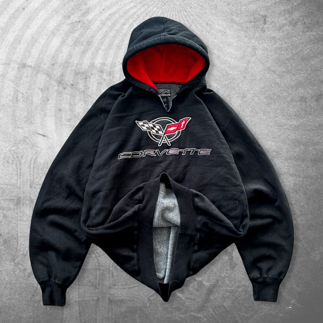 Black Corvette Hoodie 1990s (L/XL)