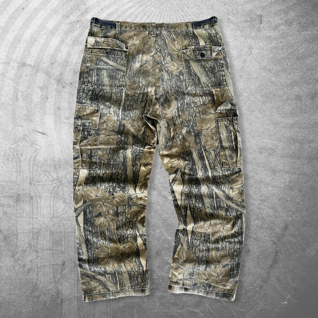 Tree Camo Double Knee Cargo Pants 1990s (38x31)