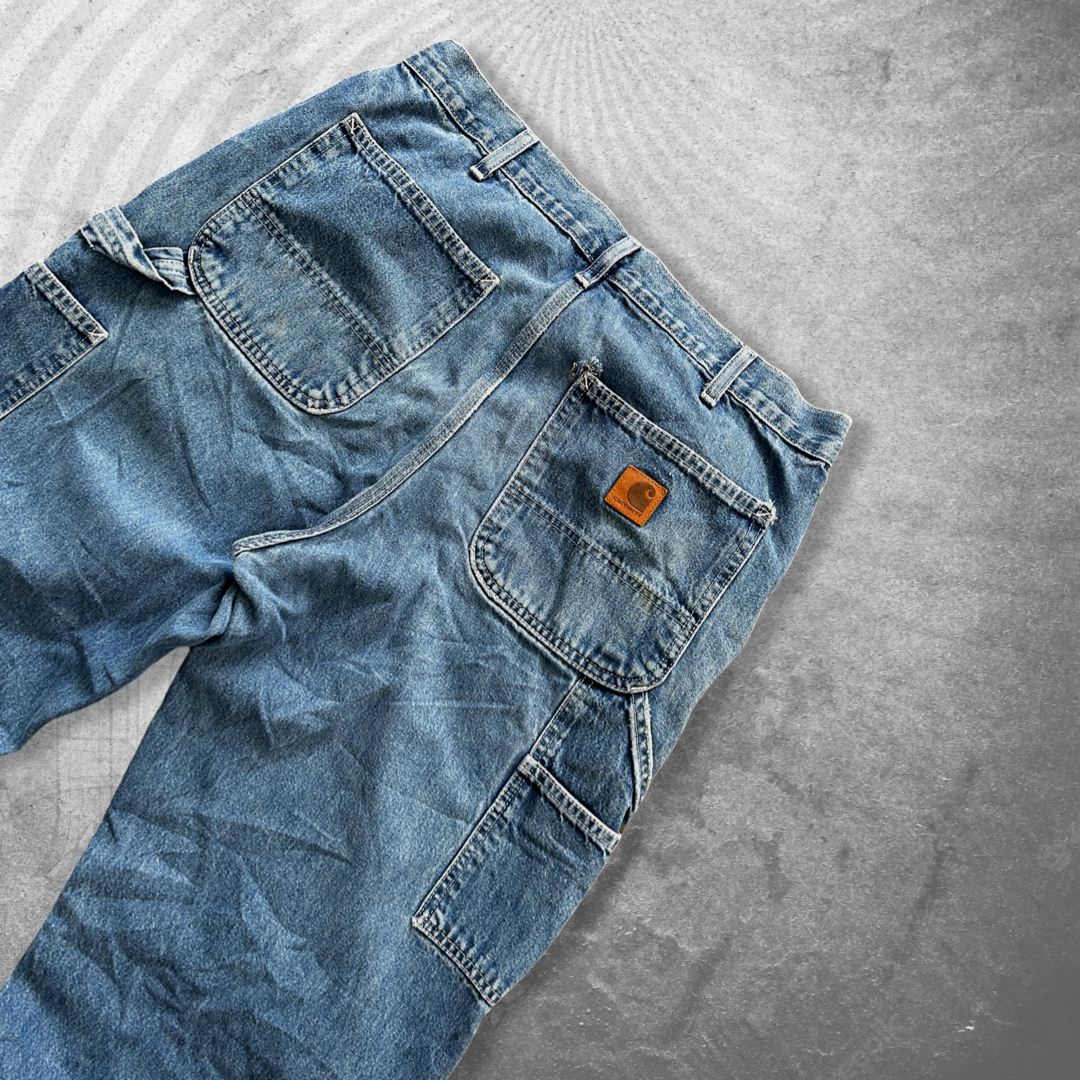 Faded Carhartt Carpenter Jeans 1990s (34x31)