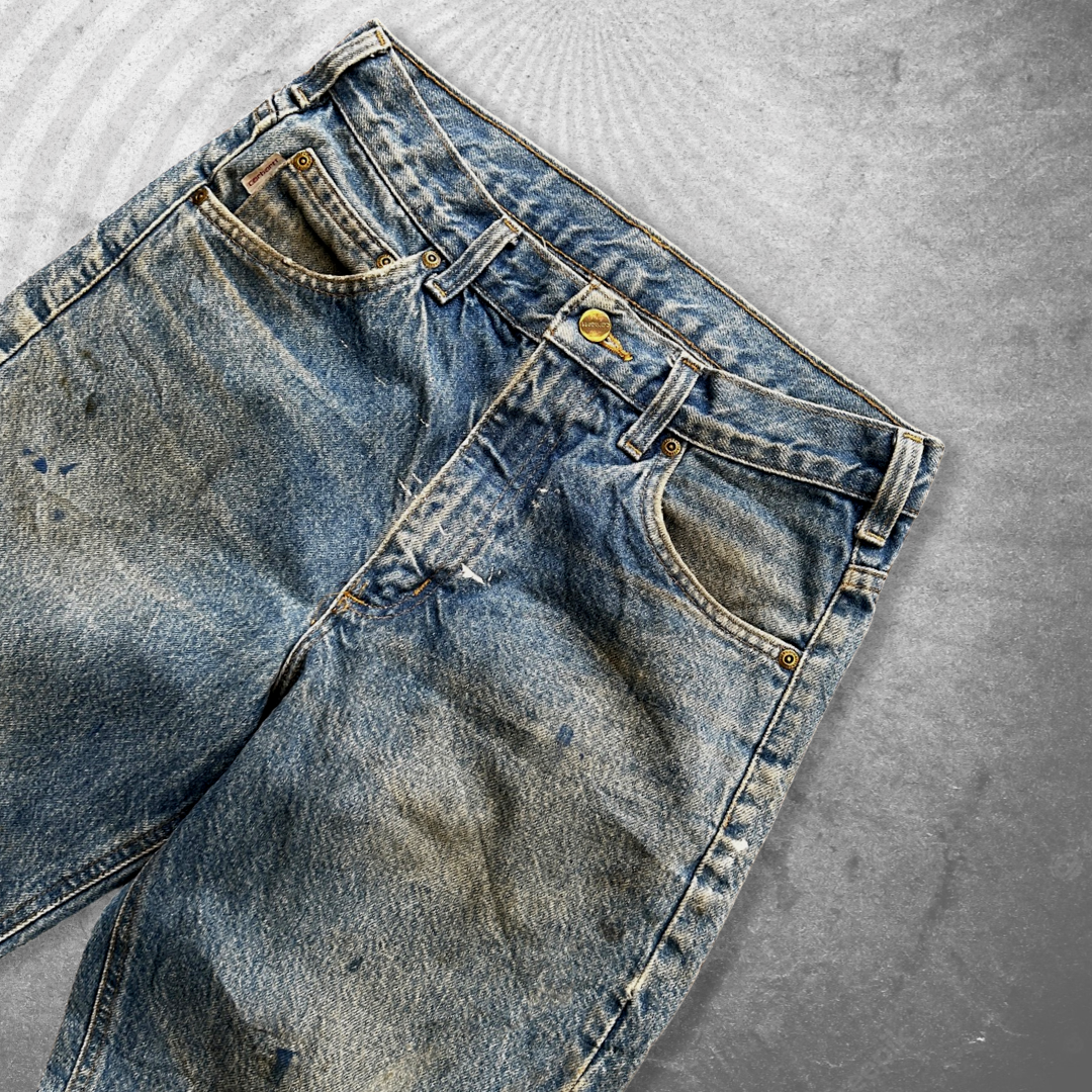 Faded Distressed Carhartt Jeans 1990s (30x32)