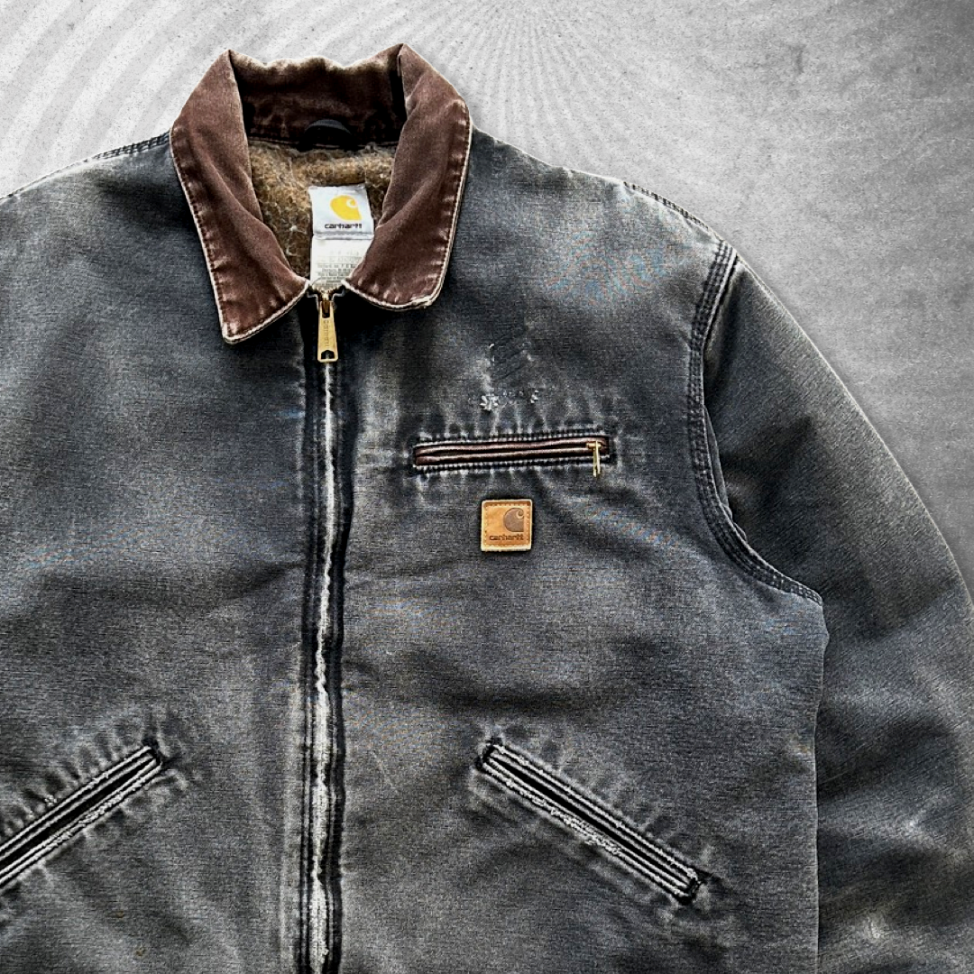 Faded Black Carhartt Detroit Jacket 1990s (XL)