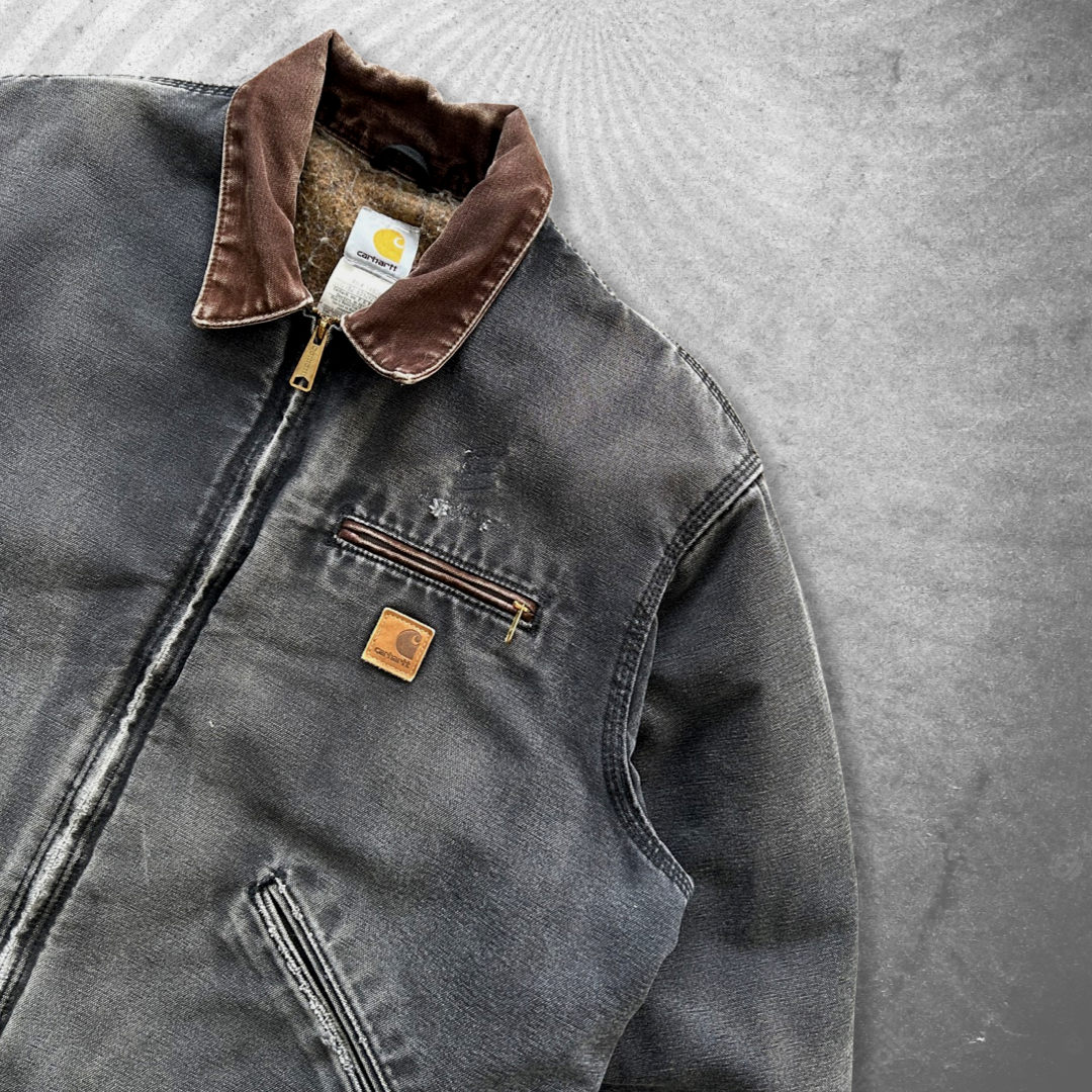 Faded Black Carhartt Detroit Jacket 1990s (XL)